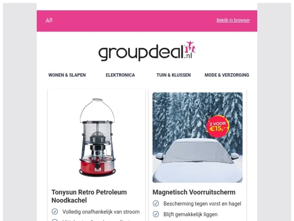 Bekijk de beste deals van deze week!