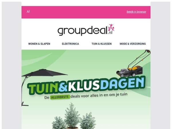 TUIN & KLUS DAGEN: De allerbeste deals voor alles in en om je tuin! 🌸