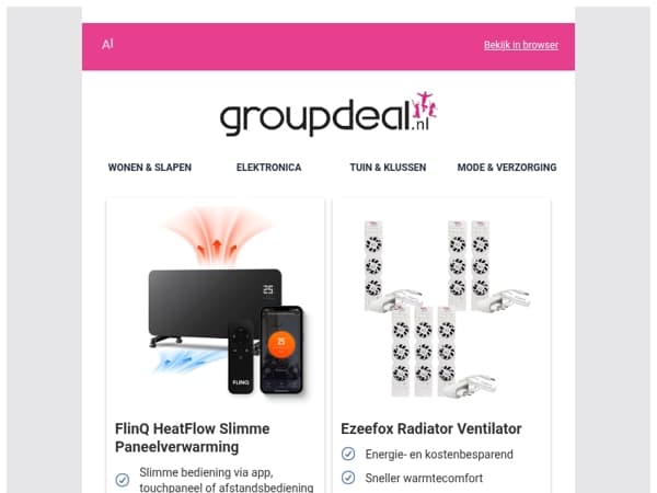 Bekijk de beste deals van deze week!