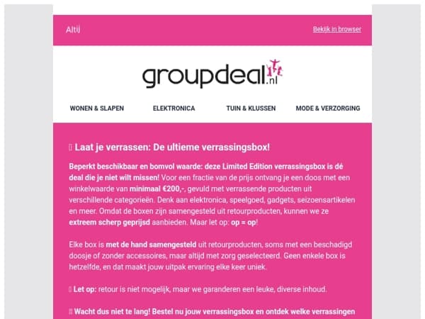 TERUG OP VOORRAAD: De ultieme verrassingsbox! 🎁