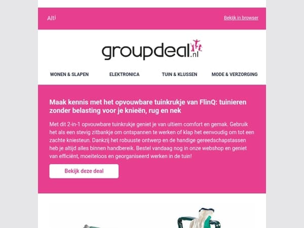 NIEUW in tuin: Het 2-in-1 opvouwbare tuinkrukje van FlinQ 👨‍🌾✂️🌳