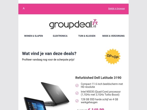 Pak deze deals voordat ze verdwijnen!