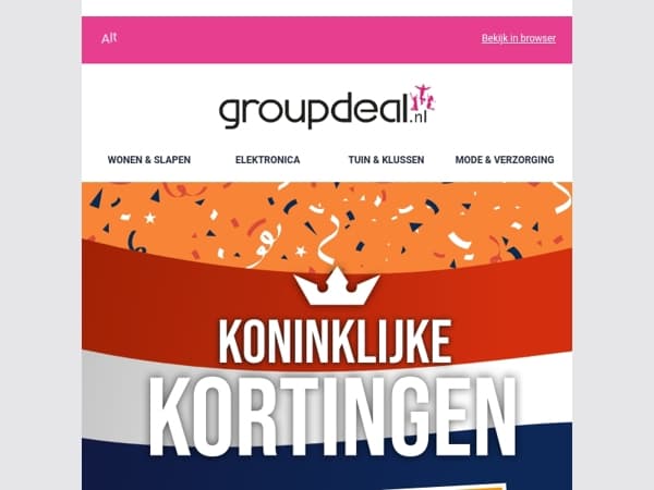 VORSTELIJK VOORDEEL: Shop nu de allerbeste Koningsdagdeals! 👑🧡