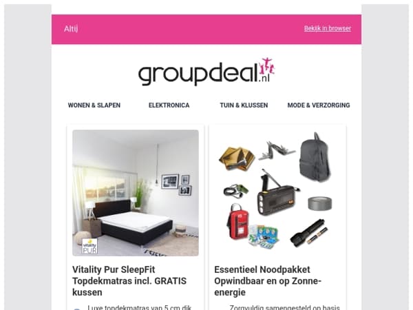 Bekijk de beste deals van deze week!