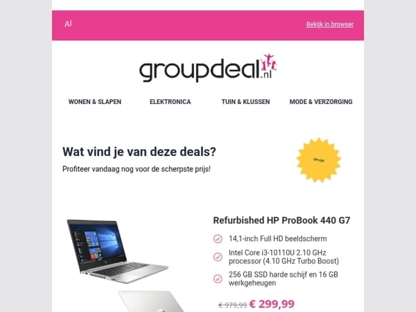 Pak deze deals voordat ze verdwijnen!
