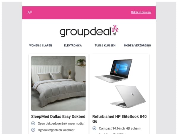 Bekijk de beste deals van deze week!
