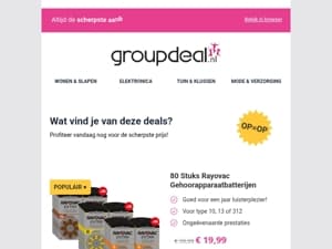 Korting, korting en nog eens korting!