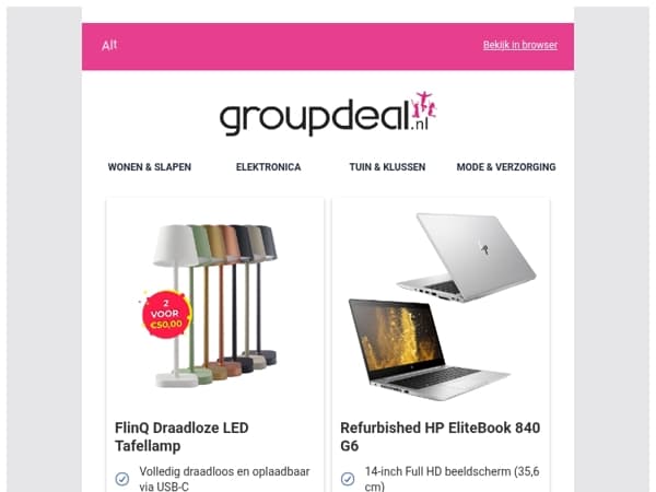 Bekijk de beste deals van deze week!