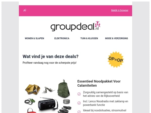 Iedere dag de beste aanbiedingen voor jou