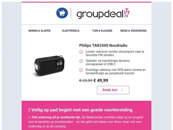 ⚠️ Ook onderweg voorbereid op een noodsituatie