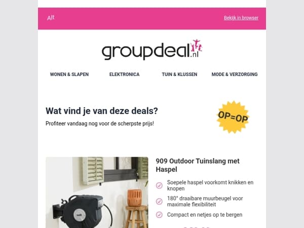 Klaar om te besparen? Bekijk snel de dagdeals