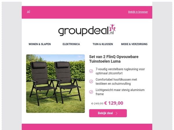 Dit wordt je favoriete tuinstoel! 😍