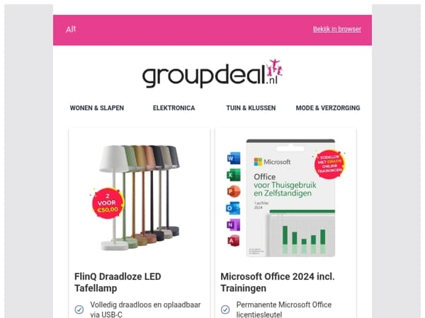 Bekijk de beste deals van deze week!