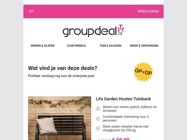 Iedere dag de beste aanbiedingen voor jou