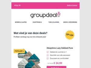 Bekijk de beste deals van de dag