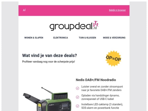 Korting, korting en nog eens korting!