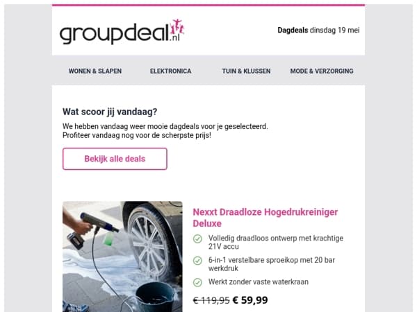 Ontdek de beste deals van vandaag!