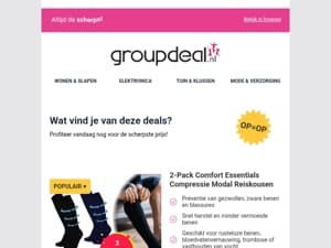Ontdek de beste deals van vandaag!