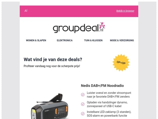 Pak deze deals voordat ze verdwijnen!