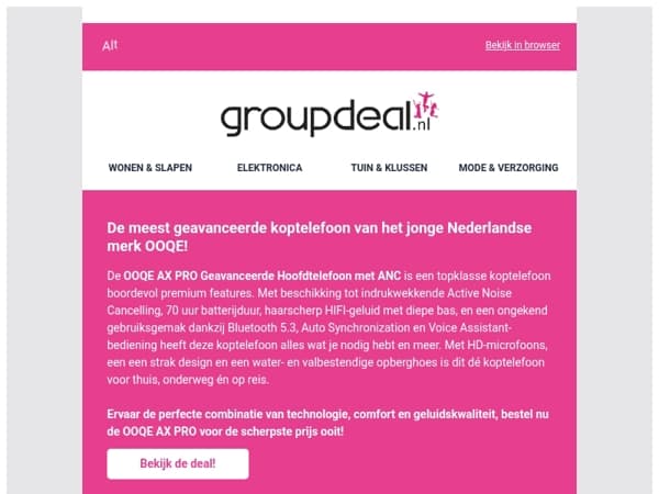 EXCLUSIEVE DEAL: De OOQE AX PRO Geavanceerde Hoofdtelefoon met ANC! 🎧🚨