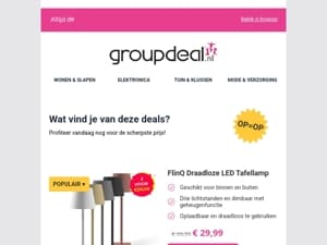 Ontdek de beste deals van vandaag!