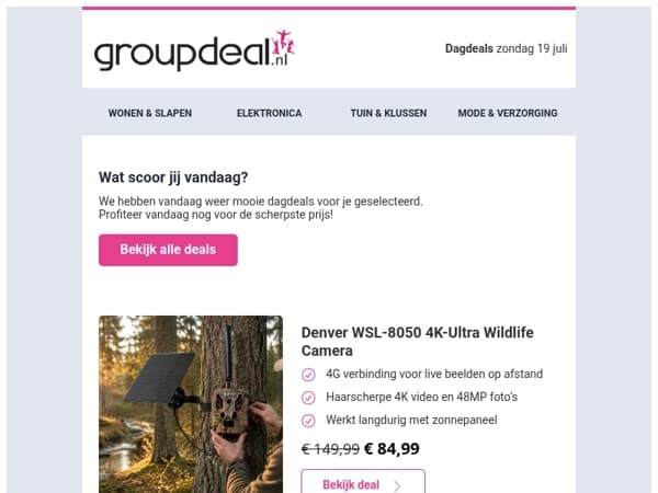 Ontdek de beste deals van vandaag!