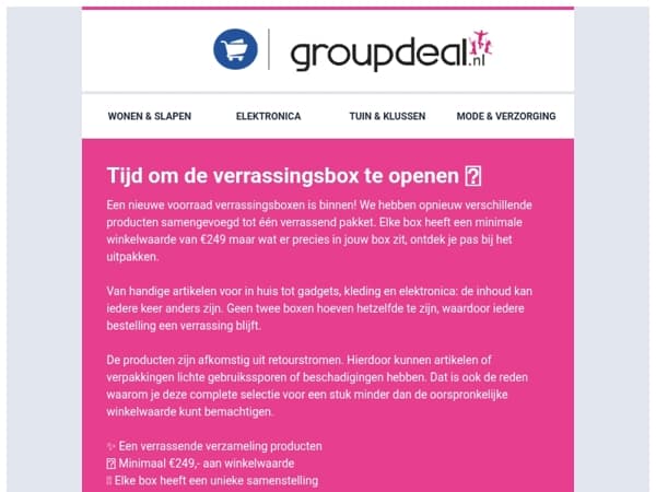 Wat zit er in jouw verrassingsbox?