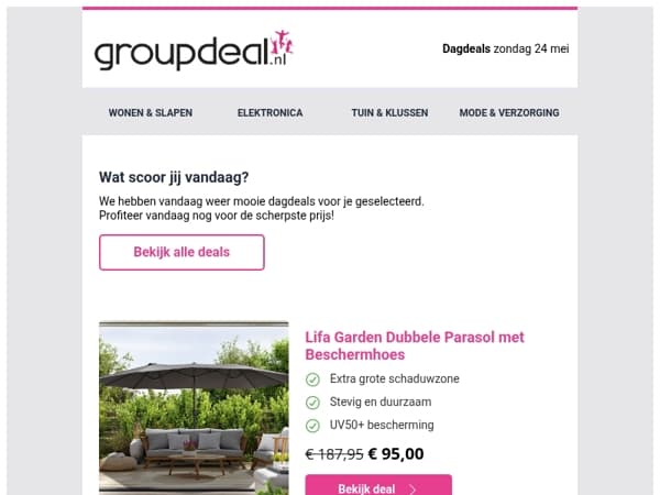 Bekijk de beste deals van de dag