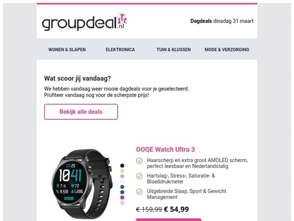 Ontdek de beste deals van vandaag!