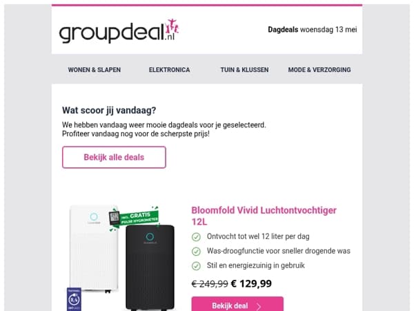 Iedere dag de beste aanbiedingen voor jou