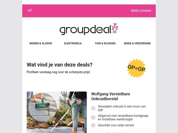 Korting, korting en nog eens korting!