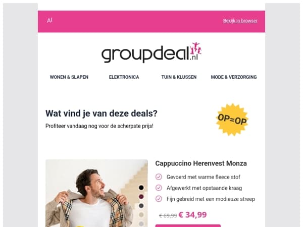 Korting, korting en nog eens korting!