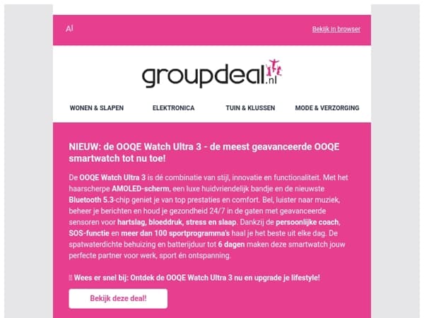 NIEUW: De meest geavanceerde OOQE smartwatch tot nu toe! ⌚🔋