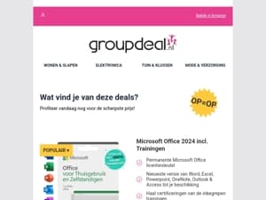 Klaar om te besparen? Bekijk snel de dagdeals