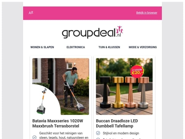 Bekijk de beste deals van deze week!