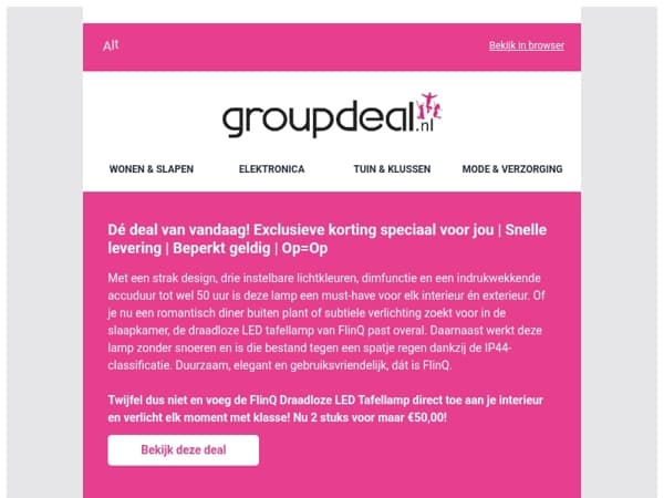DAGDEAL: De draadloze LED tafellamp die altijd past! 💡🌇