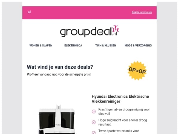 Klaar om te besparen? Bekijk snel de dagdeals
