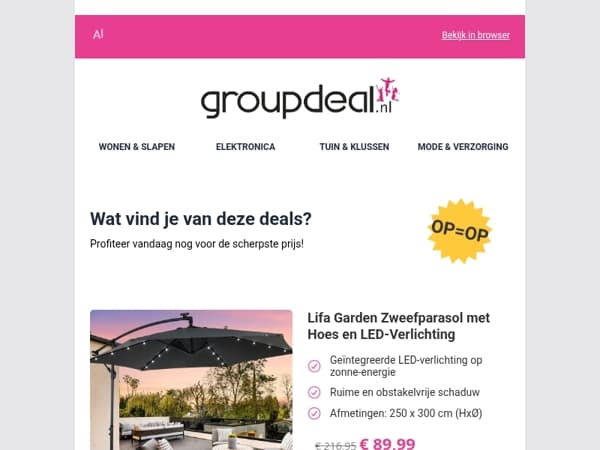 Pak deze deals voordat ze verdwijnen!