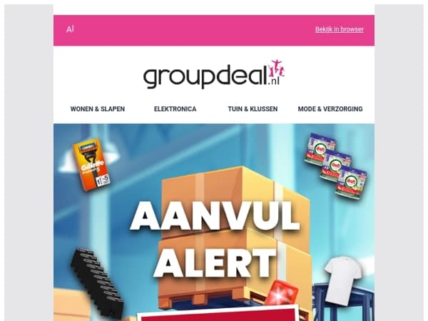 AANVUL ALERT 🚨 Scoor snel jouw favoriet