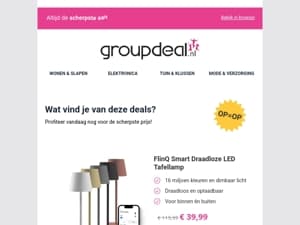 Pak deze deals voordat ze verdwijnen!