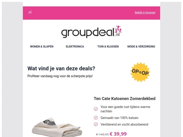 Korting, korting en nog eens korting!
