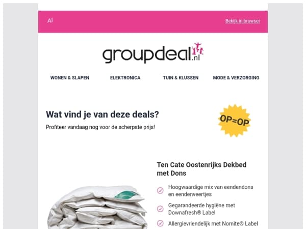 Korting, korting en nog eens korting!