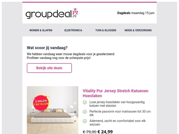 Klaar om te besparen? Bekijk snel de dagdeals