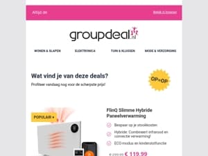 Pak deze deals voordat ze verdwijnen!