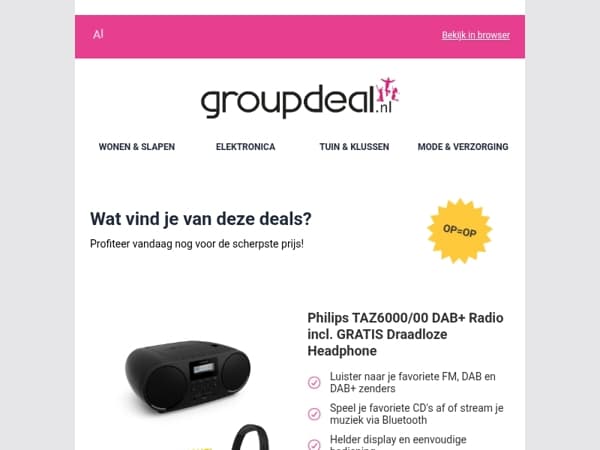 Iedere dag de beste aanbiedingen voor jou