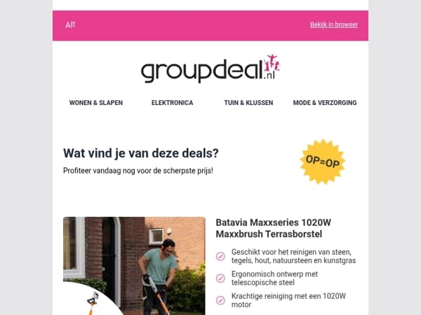 Korting, korting en nog eens korting!