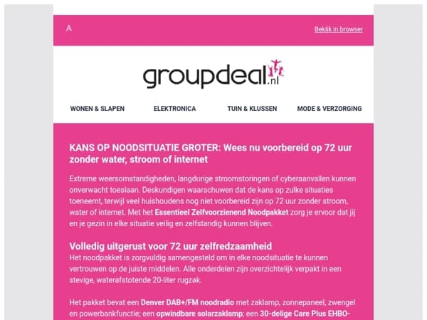 🆘 Ben jij voorbereid op 72 uur zonder stroom, water of internet?