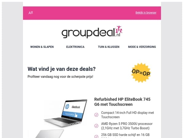 Korting, korting en nog eens korting!