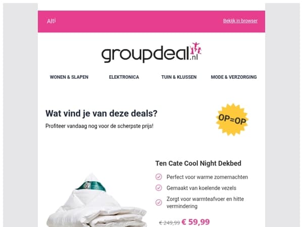 Korting, korting en nog eens korting!