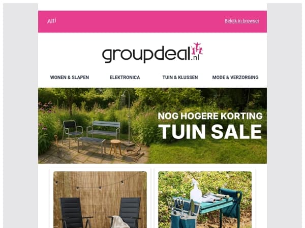 NOG HOGERE KORTING: Alle tuin items in de SALE! ✂️🌳